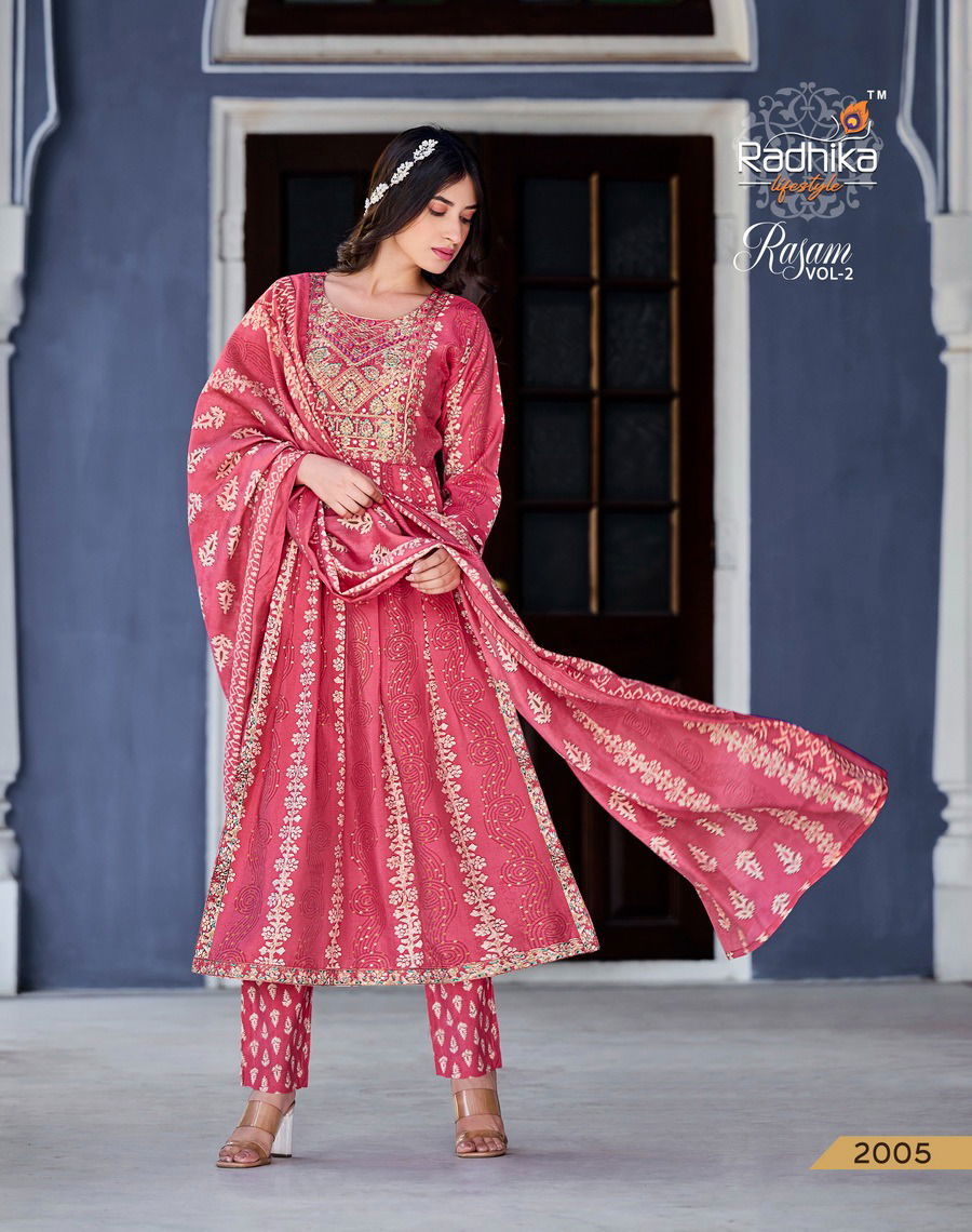 Radhika Rasam Vol 2 Fancy Designer Wholesale Readymade Suits 